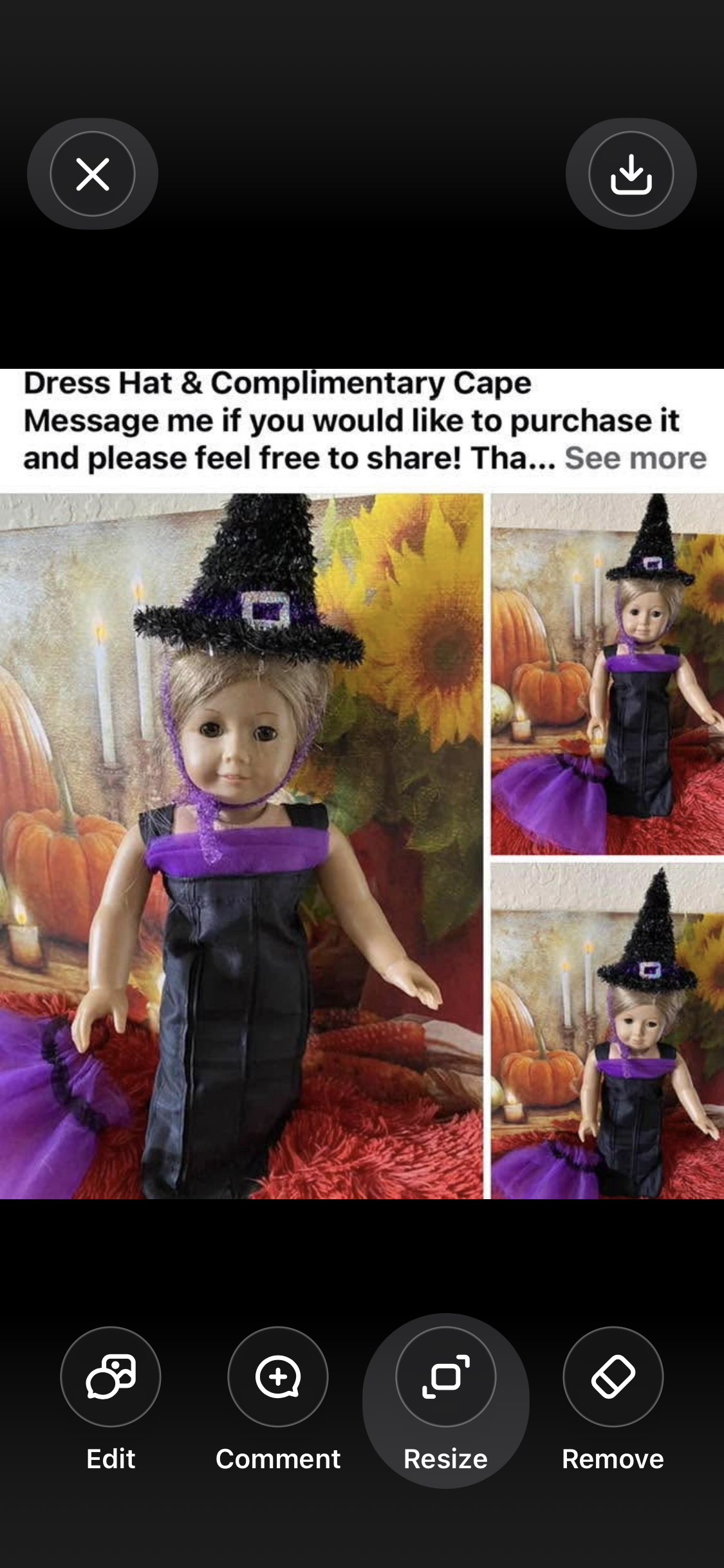 18” Doll Halloween Outfit